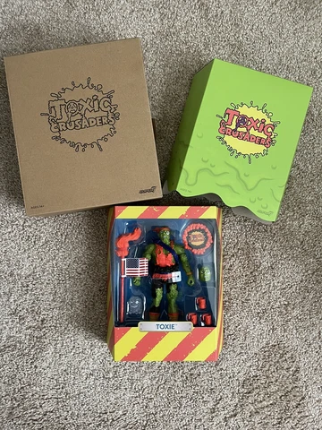 Super7 Toxic Crusaders Ultimates Toxie 1st Version Original Release Figure Cover
