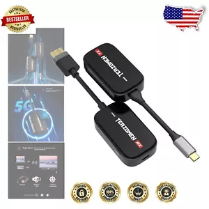Compact Wireless HDMI Adapter with Remote for Easy Video and Audio Sharing - Picture 1 of 10