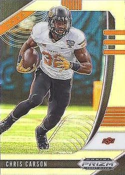 2020 Panini Prizm Draft Picks #14 Chris Carson Prizms Silver NM - Image 1 of 2