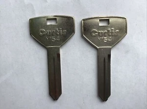 Chrysler Key Blank Curtis Y154 Key uncut. Pair. Lot Of 2 Keys - Bild 1 von 5