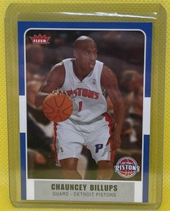 Chauncey Billups 2007-08 Fleer #1 Detroit Pistons
