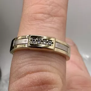 Massiver 14 Karat Gold Ring / Größe 10 / 4,3 Gramm - Bild 1 von 9