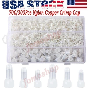 700/300 Stck. geschlossenes Ende Crimpkappe 12-10 16-14 22-18 AWG Draht Stecker Klemmen - Bild 1 von 31