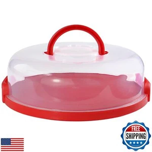 ATRDTO 12inch Portable Pie Carrier with Lid and Cupcake Muffin Tart Cookie Ke - Picture 1 of 5