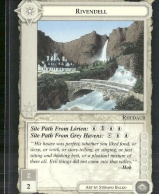 1995 Lord of the Rings Middle Earth CCG Black Border - Rivendell - Image 1 of 2