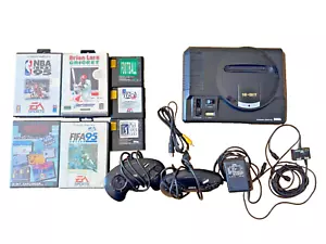SEGA Mega Drive Console 16 Bit PAL-1 with 2 Controllers, 7 Games, Tested Working - Imagen 1 de 6