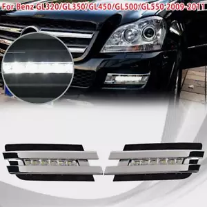 Pair Daytime Running Light DRL for Benz X164 GL320 GL350 GL450 GL550 2009-2011 - Foto 1 di 11