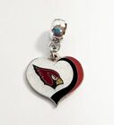 Nfl Arizona Cardinals Football Heart Charm Pendant Necklace Bracelet Beads Diy