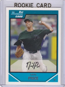 DAVID PRECIO 1a TARJETA DE NOVATO BÉISBOL BÉISBOL Tampa Bay Rays RC Boston Medias Rojas ACE - Imagen 1 de 2