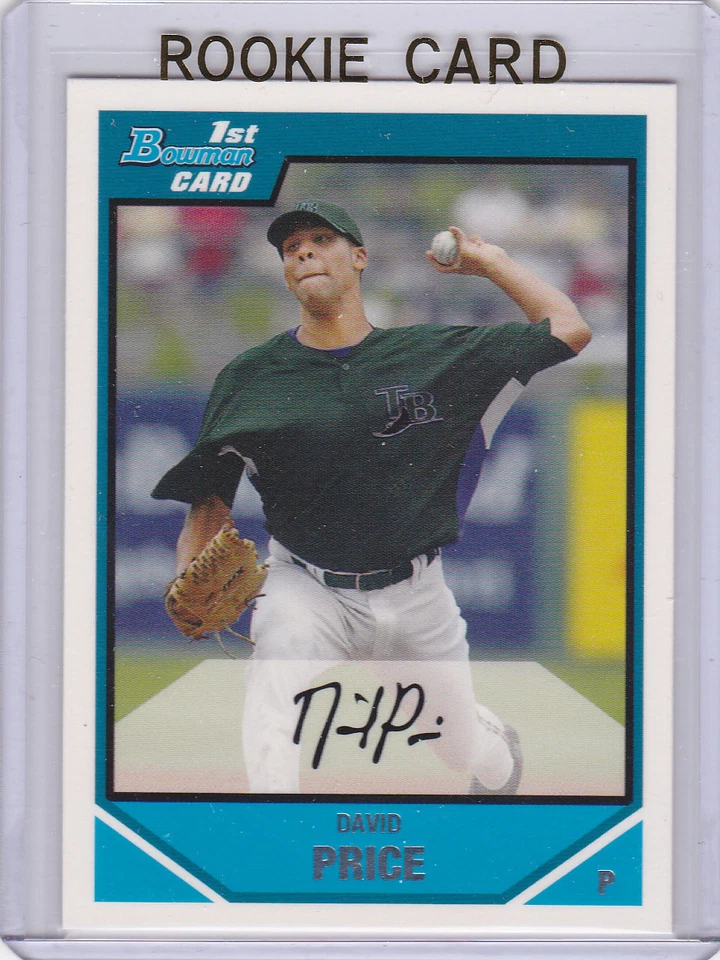 DAVID PRICE 1st Bowman BASEBALL ROOKIE CARD Tampa Bay Rays RC Boston Red Sox ACE - Image 1 of 2