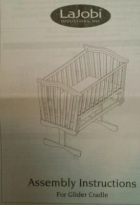 Cuna de madera marrón vintage LAJOBI Industries, Inc Foto 1 de 2