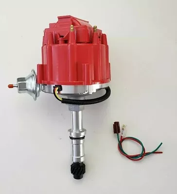 for JEEP DAUNTLESS 225 BUICK ODD FIRE 231 RED HEI DISTRIBUTOR + 65,000 VOLT COIL - Image 1 of 4