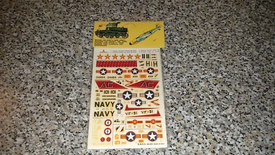 SET KIT DECALS ESCI N.72 AEREI  1:72 MIG 15-DOUGLAS-PHANTOM NEW SIGILLATO SEALED - Immagine 1 di 2