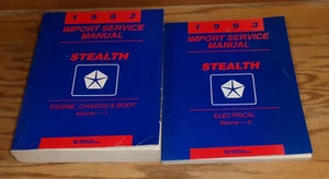 Original 1993 Dodge Stealth Shop Service Manual Volume 1 & 2 Set 93 - Picture 1 of 1