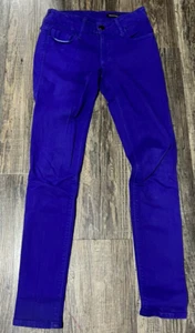 JEGGING NEGRO ORQUÍDEA para mujer Royal Púrpura Azul Ajustado Talla 25 NUEVO - Imagen 1 de 4