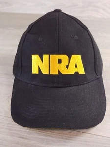 NRA Hat Baseball Cap Black Adjustable National Rifle Assoc American Flag. - Picture 1 of 5
