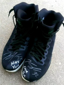 KARL ANTHONY TOWNS Timberwolves JUEGO FIRMADO USADO NBA Zapatos de Baloncesto JSA LOA - Imagen 1 de 10