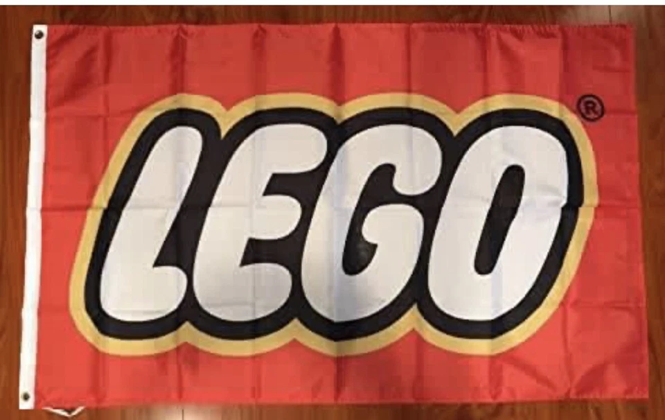LEGO Toy Maker 3'x5' Feet Red Flag banner Children’s room construction￼ USA Ship - Image 1 of 1