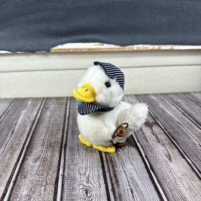 Aflac癌症中心会说话的白色鸭子毛绒带灯灯工作声音 — 第 1/4 张图片