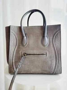 Bolso de Mano Grande Fantasma Equipaje Cuero Repujado CELINE - Imagen 1 de 5