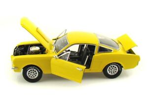 MUSTANG GT350 FASTBACK 1966 YELLOW SHELBY COLLECTIBL 1/18 REPLICA DIE CAST MODEL