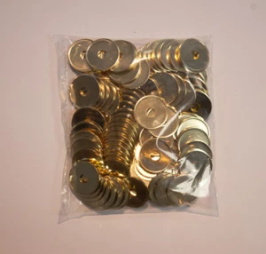 Trimeta Münzen, 23,25x1,5mm, gelocht, 100 Stück, Wertmarke, Einkaufswagenchip - Bild 1 von 3