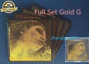 Full Set Pirastro Evah Pirazzi Gold Violin Strings GOLD Wound G - Ball E -Medium - Picture 1 of 2