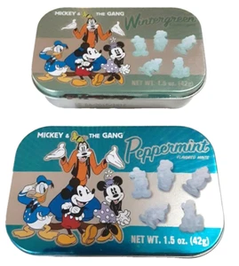 Juego de 2 latas vacías coleccionables como nuevas del parque temático Mickey & The Gang de Disney - Imagen 1 de 4