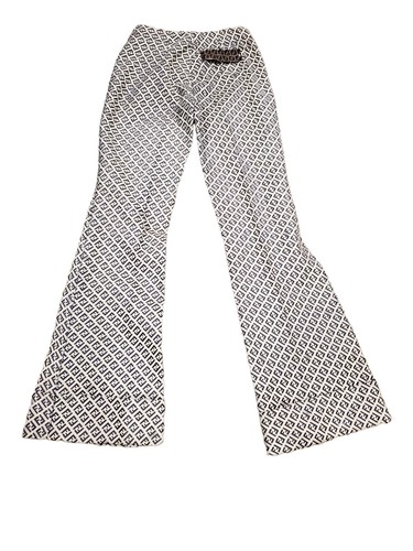 Fendi Pantaloni monogramma gamba larga