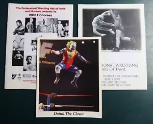 3 Posten Professionelle Wrestling Hall of Fame 1. Ausgabe & Museum Eröffnungsinduktion - Bild 1 von 4