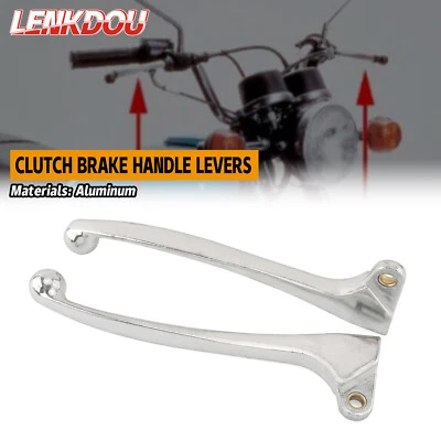 Chrome Clutch Brake Handle Levers For Honda CL100 XL70 XL75 XL250 CT70 CB100 125 - Image 1 of 4
