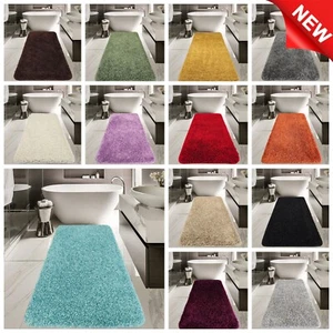 Bathroom Rugs Mats Small Large Machine Washable Bath Toilet Thick Plain Soft Rug - Picture 1 of 31