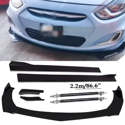 Front Bumper Lip Spoiler Splitter Car Body Rear For Hyundai Accent Sedan - Image 1 of 4