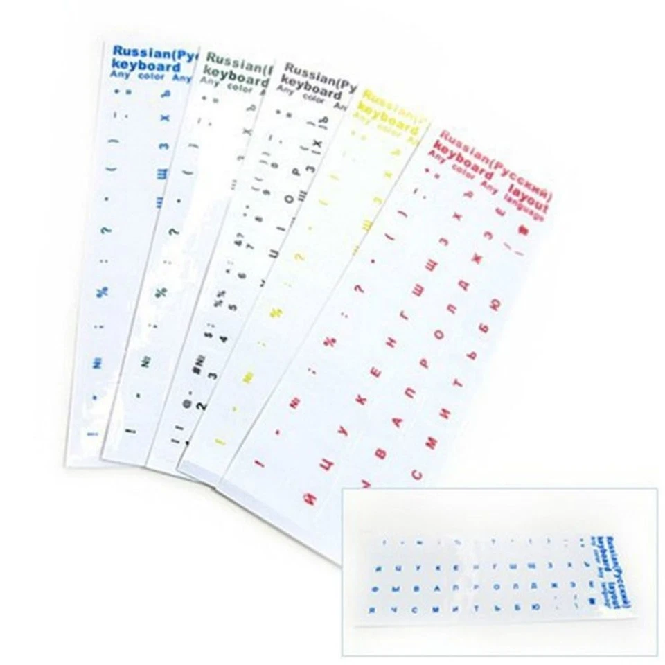 Protective Film No Alphabet Russian Keyboard Stickers Transparent Language - Image 1 of 4