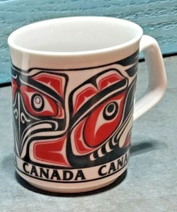 Capiland Canada Black and Red Eagle Design 3.5" 8 Ounce Coffee Mug FREE SHIPPING - Picture 1 of 3