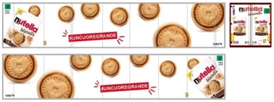 Grafica adesiva "Nutella Biscuit" Ferrero  x rimorchi Herpa 1/87 autoproduzione - Immagine 1 di 4