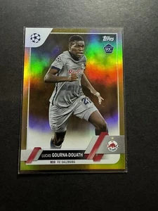 2022-23 Topps UEFA Club Competitions /50 Lucas Gourna-Douath #117 Gold Rookie RC - Foto 1 di 2