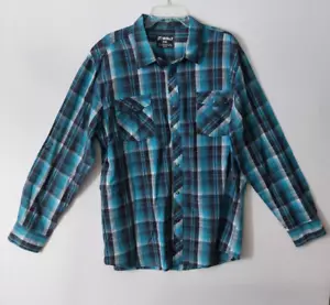 Scully Button Up Shirt Mens 2XL Plaid Western Pearl Snap Cowboy Casual - Picture 1 of 6