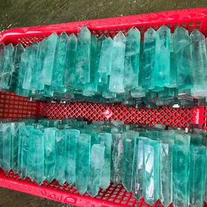 Varita de Reiki curativa de punto de cristal de cuarzo piedra fluorita verde natural de 2,2 lb - Imagen 1 de 12