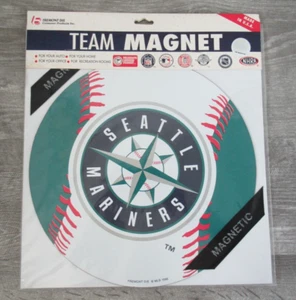 Seattle Mariners 12" MLB Team Logo Magnet Car Fridge Refrigerator Freemont Die - Picture 1 of 4