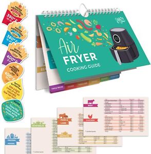 Air Fryer Cheat Sheet Cooking Times Reference Guide for 80 Foods Magnetic Chart