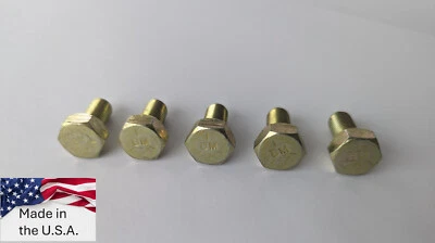 825 Gator 车轮螺栓适用于约翰迪尔 VG12353 5 件装原装锌/黄色美国 MFG — 第 1/4 张图片