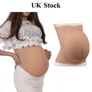 Silicone Pregnant Belly Artificial Belly Prosthetics Fake Pregnancy Belly Prop - Picture 1 of 12