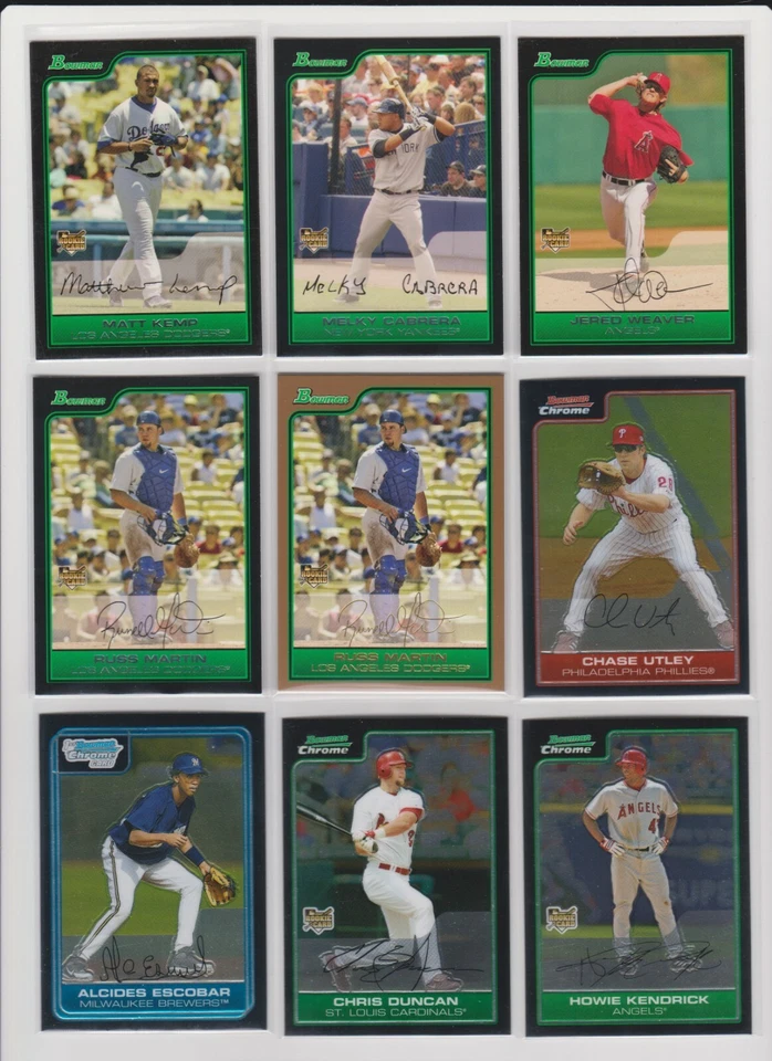 2006 Bowman Baseball NM you pick base stars RC rookie Chrome Draft inserts HOFer - Image 1 of 1