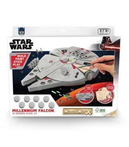 WOOD WORX Star Wars Millennium Falcon DIY FREE POSTAGE - Picture 1 of 1