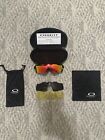 Okaley Radar EV Path Men&#39;s Sunglasses - Polished Black/Orange 009275-01