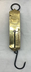 Antique Frary's Brass Spring Balance 25 Pound Scale - Picture 1 of 2