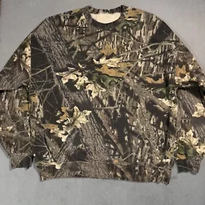 Mossy Oak Vtg Camouflage AOP 3D Realtree Camo Hunting Sweatshirt Sweater XL - Picture 1 of 13