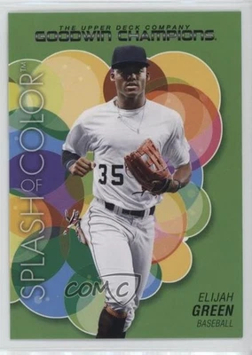 2023 Upper Deck Goodwin Champions Splash of Color Neon Green Elijah Green #129 - Image 1 of 2