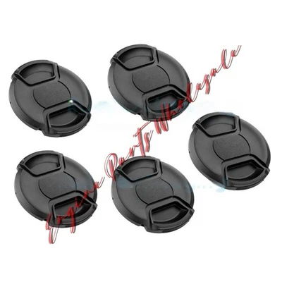 5 Pcs 55mm Snap On Lens Caps for Canon Nikon Sony Pentax Olympus Fuji Lense - Image 1 of 3